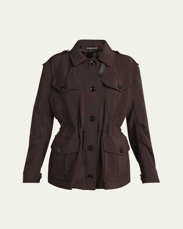 Viscose-Wool Field Jacket